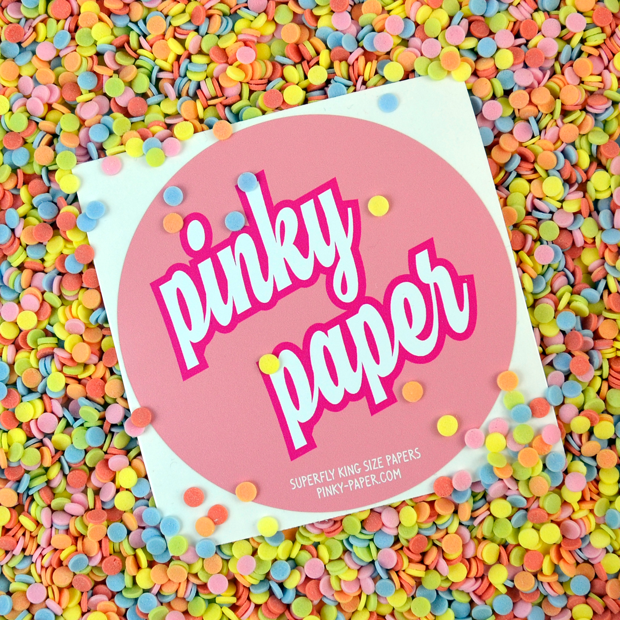 PINKY PAPER Sticker Rund
